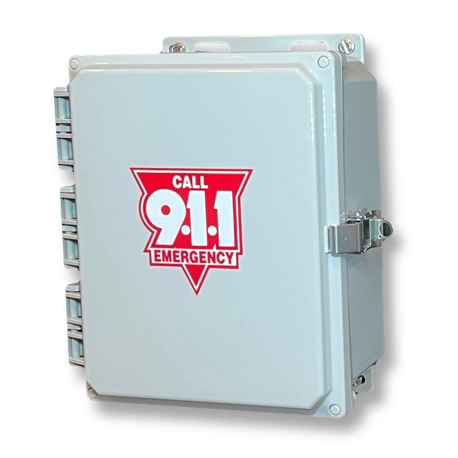 Public Pool Wireless 4G LTE Emergency Phone Self-Powered 911 Call Box
