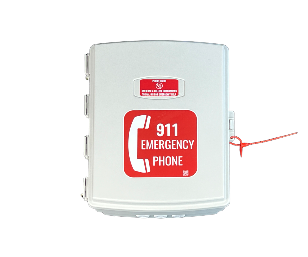 AAC-HW911E Hardwired 4G LTE Outdoor Emergency Auto-Dial 911 Phone Box System