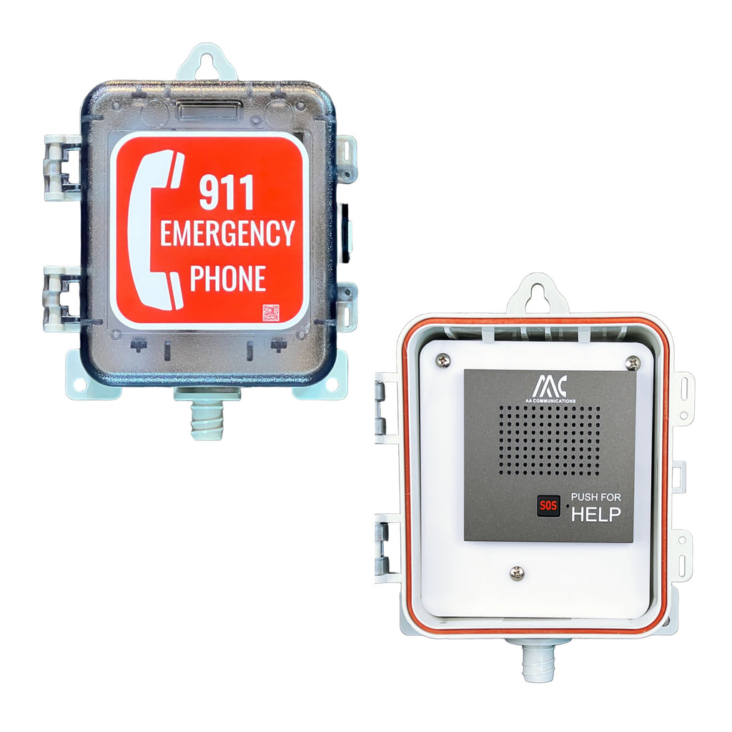 AAP911 Outdoor Pool Phone Emergency Call Box | One-Touch Auto-Dial 911