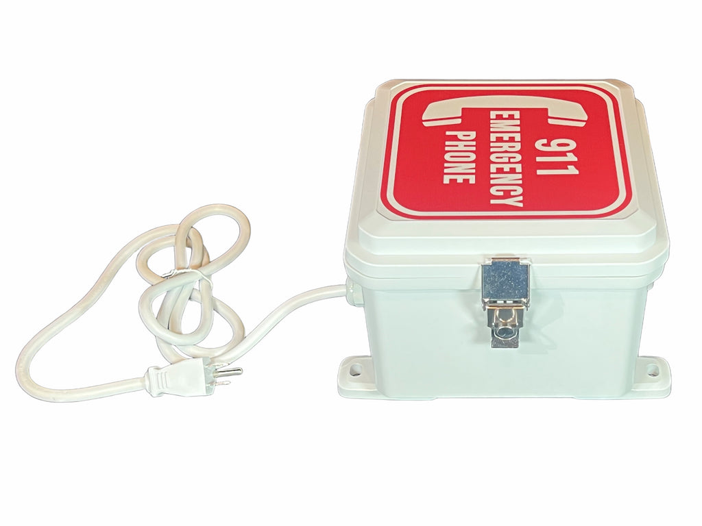 AAE911PH Outdoor Emergency 911 Cell Pool Phone System - One Button Auto Dial Direct Power